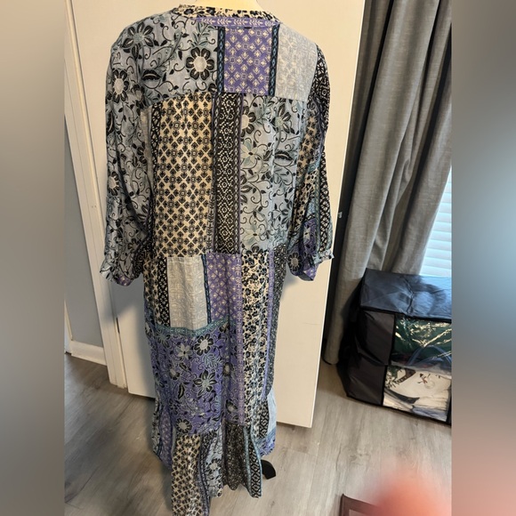 Johnny Was Floral Patchwork Maxi Dress XL - Picture 2 of 6